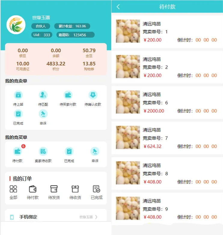 生态商城系统预*竞拍生态理财系统幸运大转盘