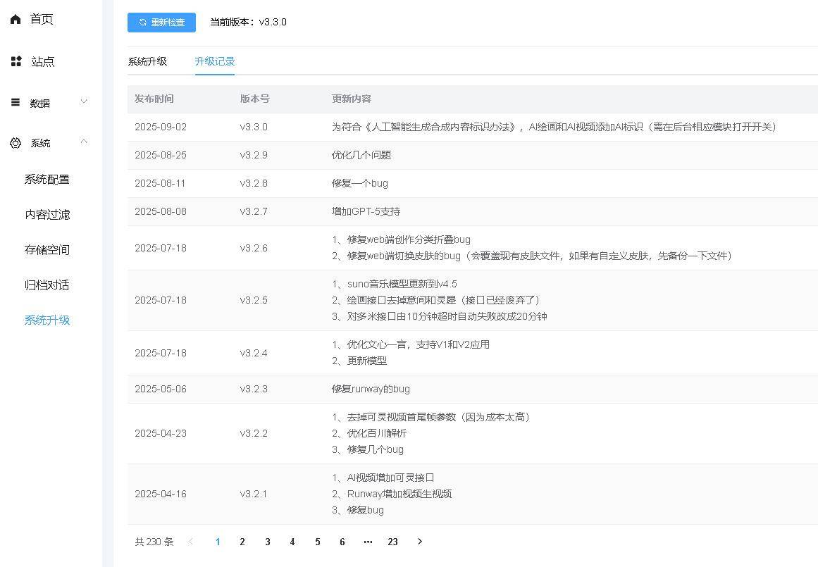 ChatGPT付费创作系统V3.3.0独立版 WEB端+H5端+小程序端 （增加AI标识+多自定渠道+GPT-5模型支持）