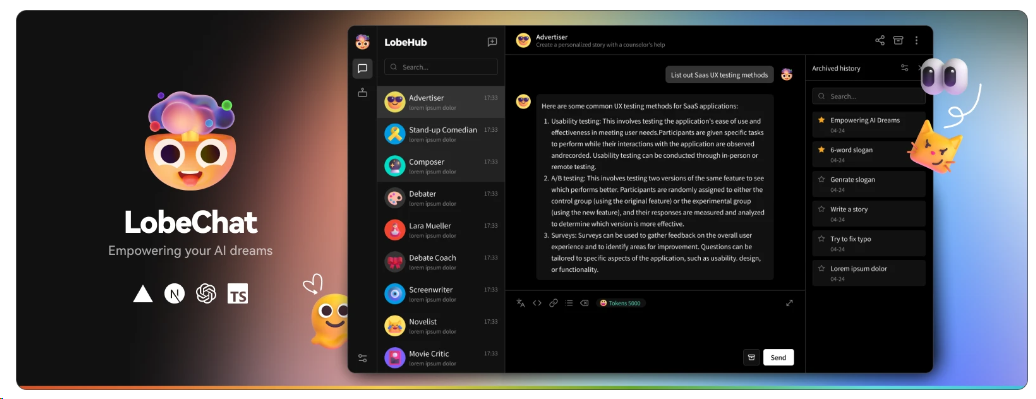Lobe Chat V0.145.12版本 一键免费部署ChatGPT/LLM Web 应用程序教程（支持*音合成、多模态）
